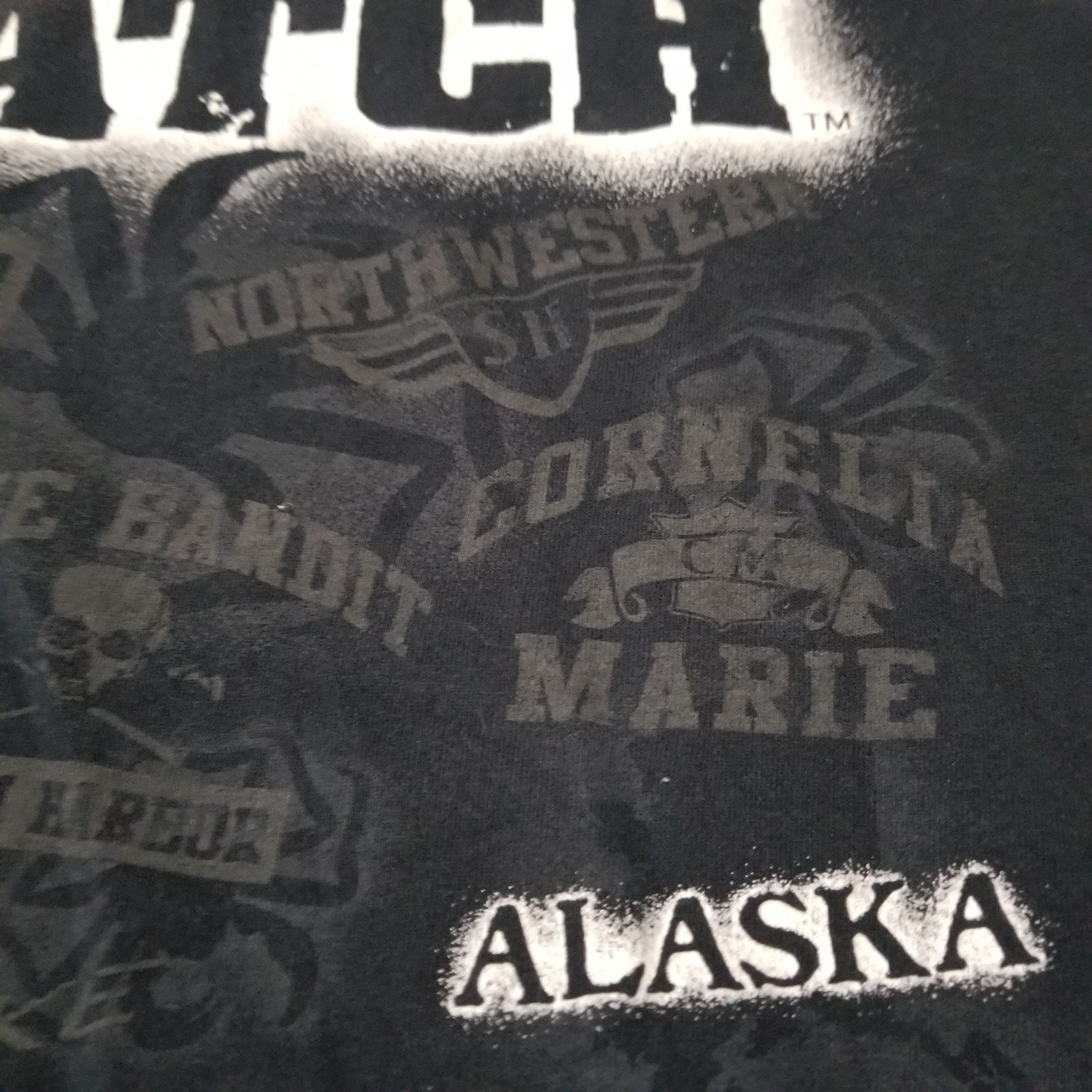 Deadliest Catch Alaska Black 2011 Discovery Channel Size XL Crab Boat gallery