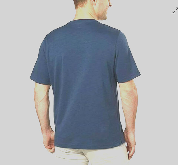 KIRKLAND Signature Men's Short Sleeve 100% Cotton T-Shirt(Blue,XL)NWOTD gallery
