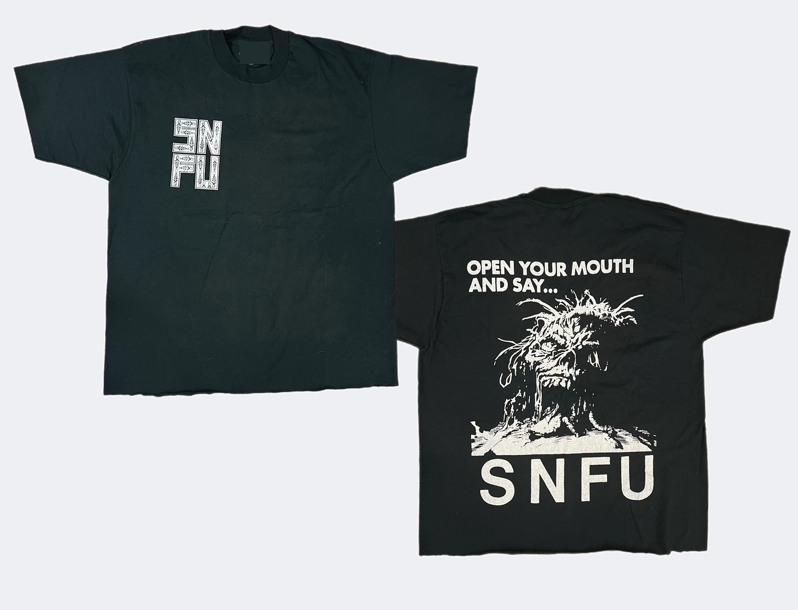 SNFU Band 2 Sides Open Your Mouth Shirt Black Unisex S-5XL EM1648 gallery
