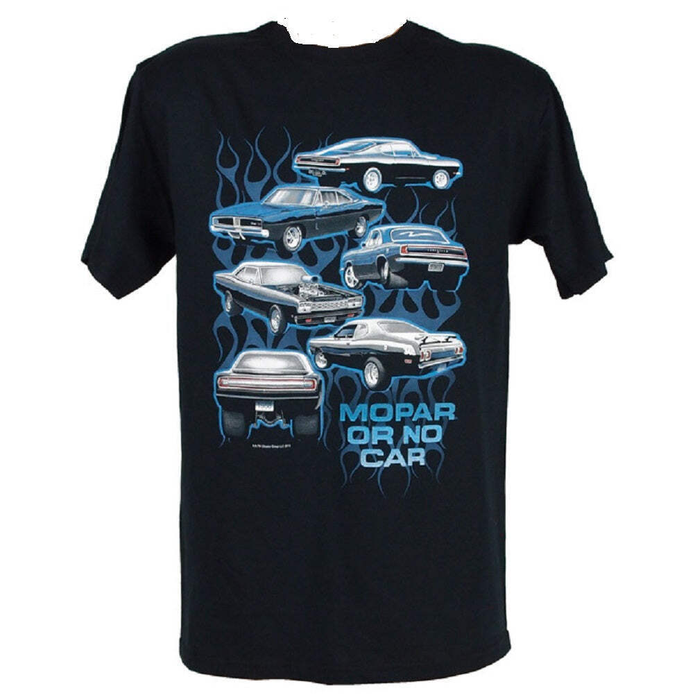 Mopar or No Car features 6 Mopar Muscle Cars Mens licensed Tshirt Hot Rod gallery