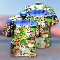 Mens Button Down Psychedelic Hippie Graphic Hawaiian Top Novelty Holiday Shirt