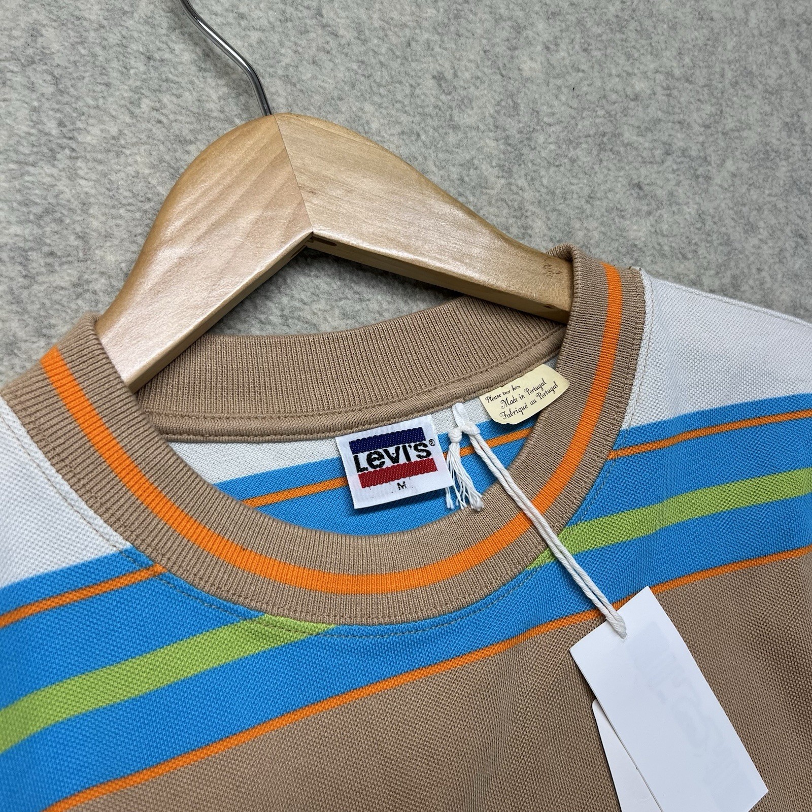 Levi’s Vintage Clothing Striped Pocket Tee Size M Made in Portugal NWT gallery