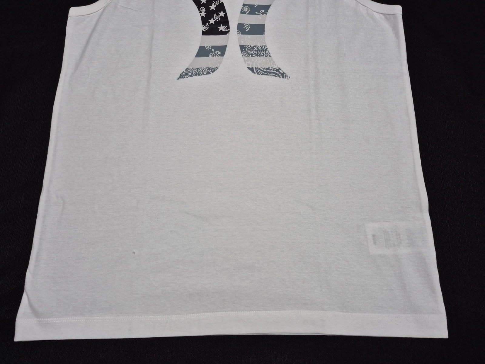 Hurley Men's Found Nation American Icon Graphic White Tank Top White gallery