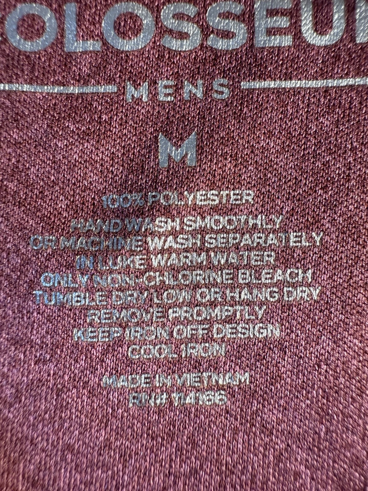 Montana T-Shirt Short Sleeves Color: Burgundy Metallic Size M See Notes - Flaw gallery