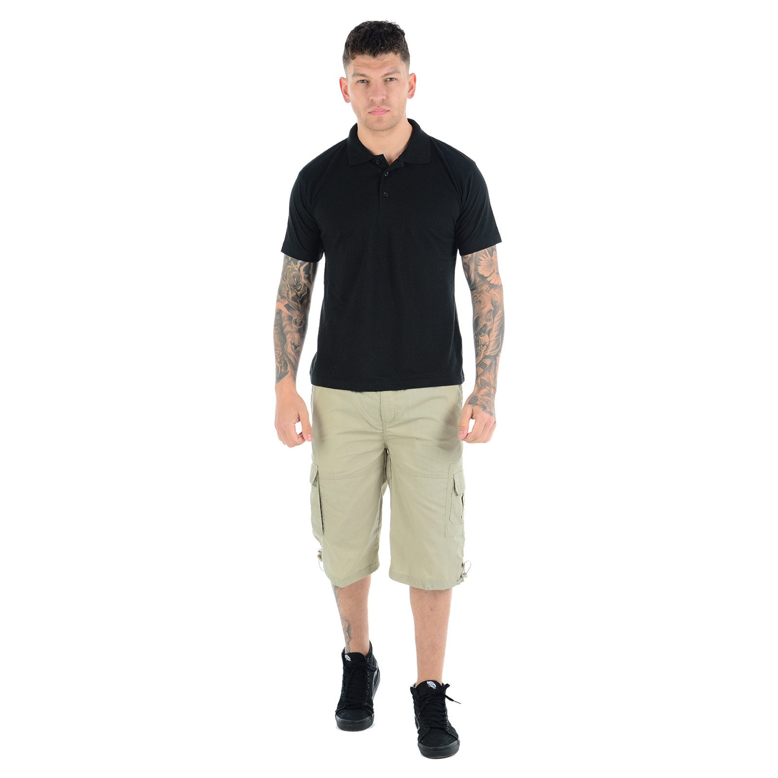 MENS ACTIVE PIQUE POLO T SHIRT GOLF SPORTS WORK LEISURE COLLAR PLAIN SUMMER TOP gallery