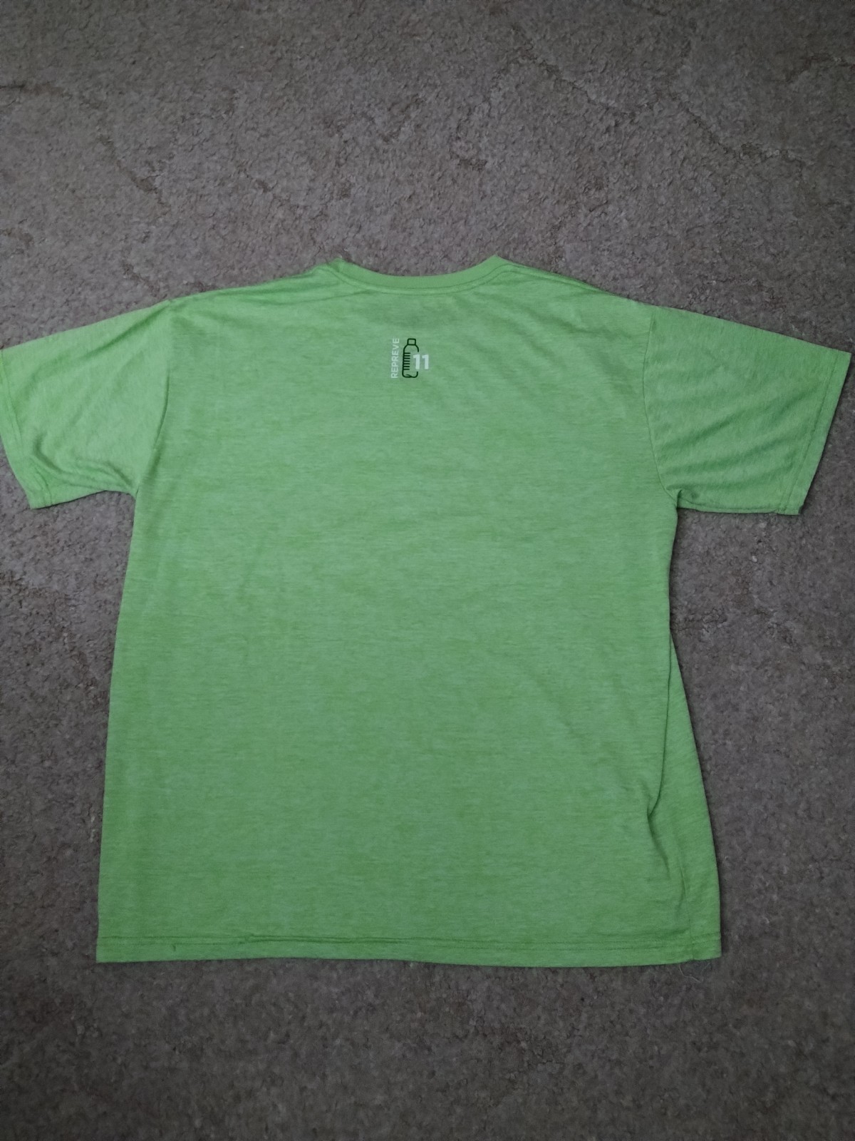 Men's Repreve Lime Green Short Sleeve T-Shirt Size XL Made In USA gallery