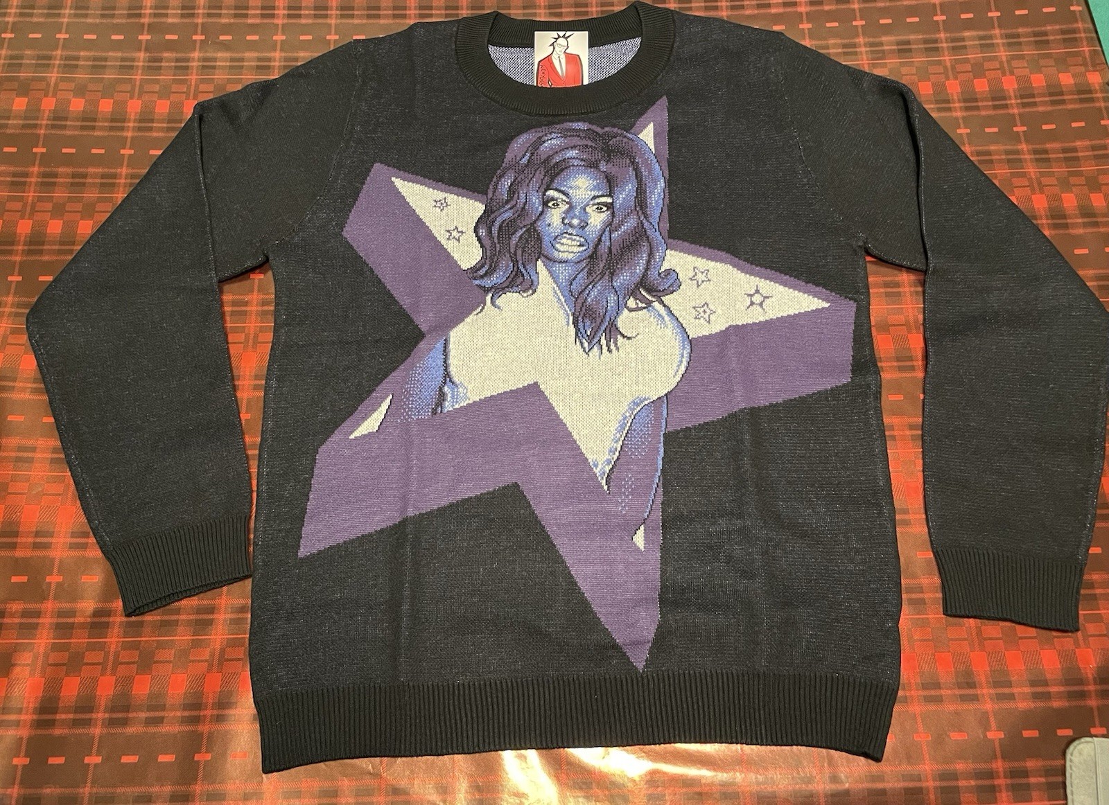Mona Foot Sweater Cotton / Poly Blend Gay Drag Icon Nashom Wooden East Village gallery