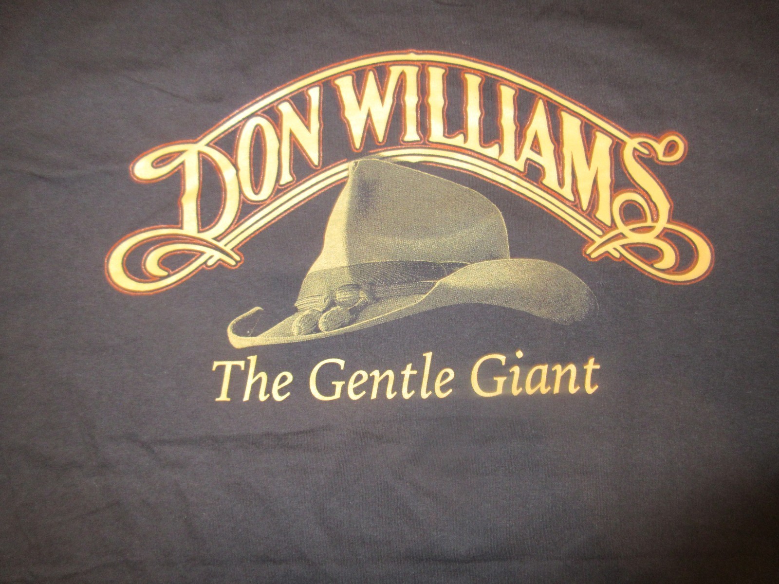 Vintage Don Williams The Gentle Giant Tour Country Music cotton T Shirt Size XL gallery