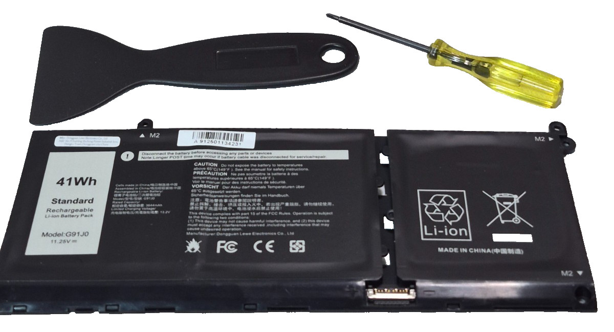 G91J0 Laptop Battery 41Wh Compatible with Dell Latitude, Inspiron,Vostro 3420