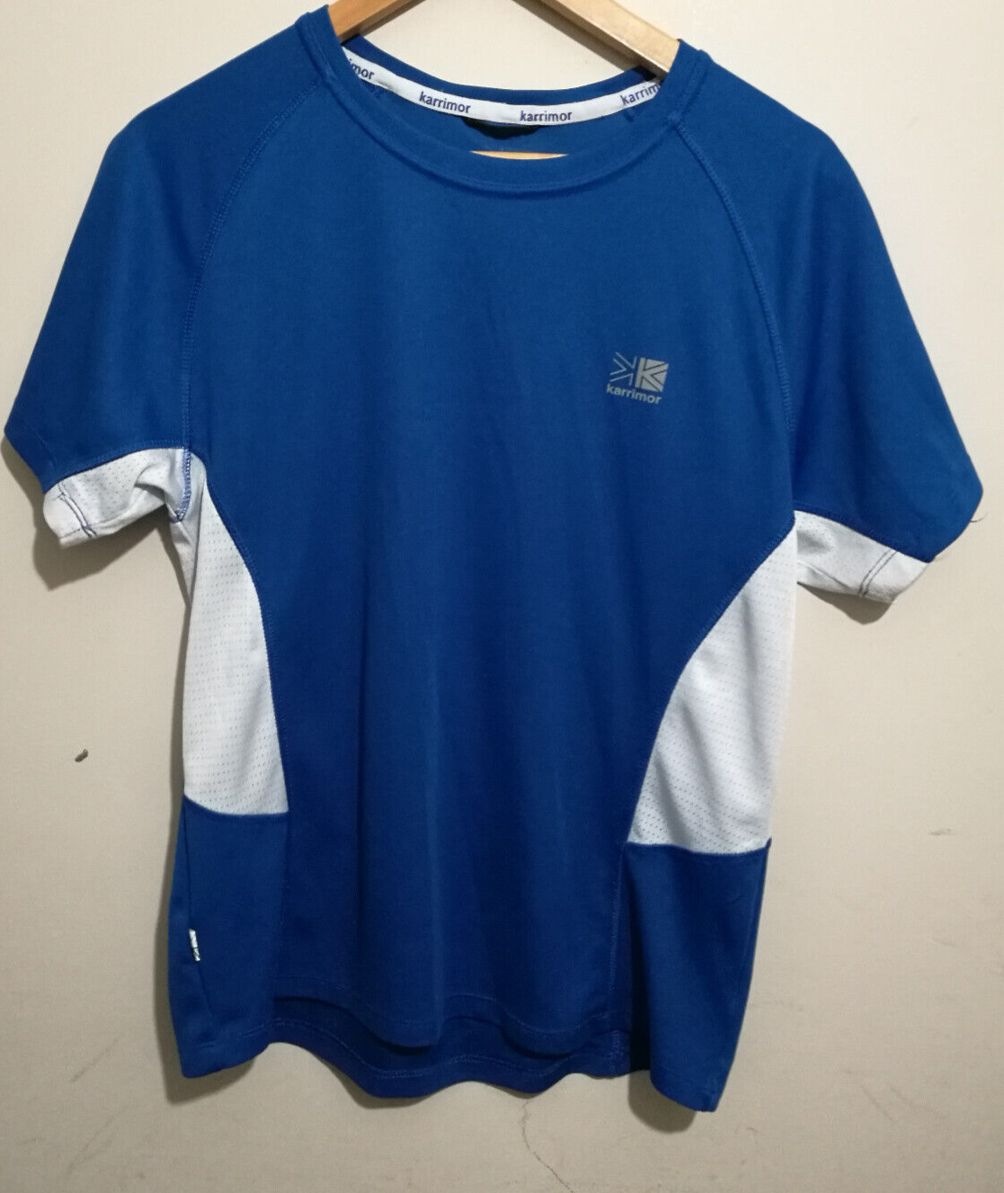 Karrimor run T shirt Mens small Blue Hiking Outdoors Walking Exercise running