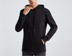 New Men Cotton hoodie Spring/Fall Solid sweatshirt Casual T-shirt Pullover Tops