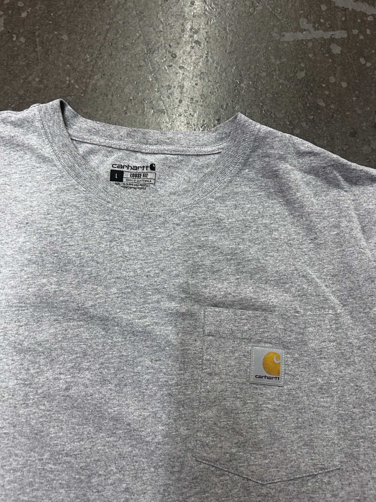 Lot Of 7 Carhartt Pocket T-Shirts Mens Large Loose Fit Mixed Colors Workwear gallery
