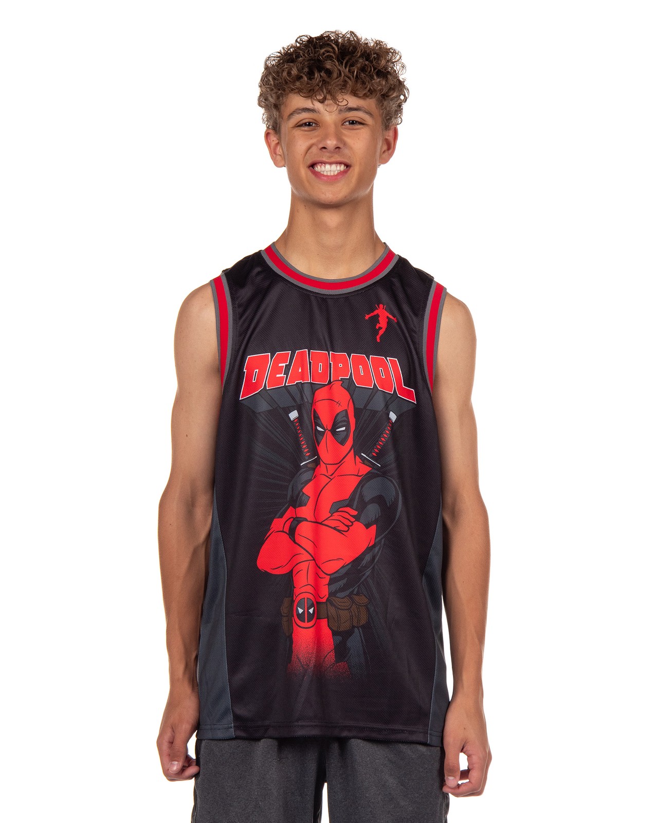 Marvel Deadpool Basketball Jersey Men's Dead Baller Athletic Gym Tank Top gallery