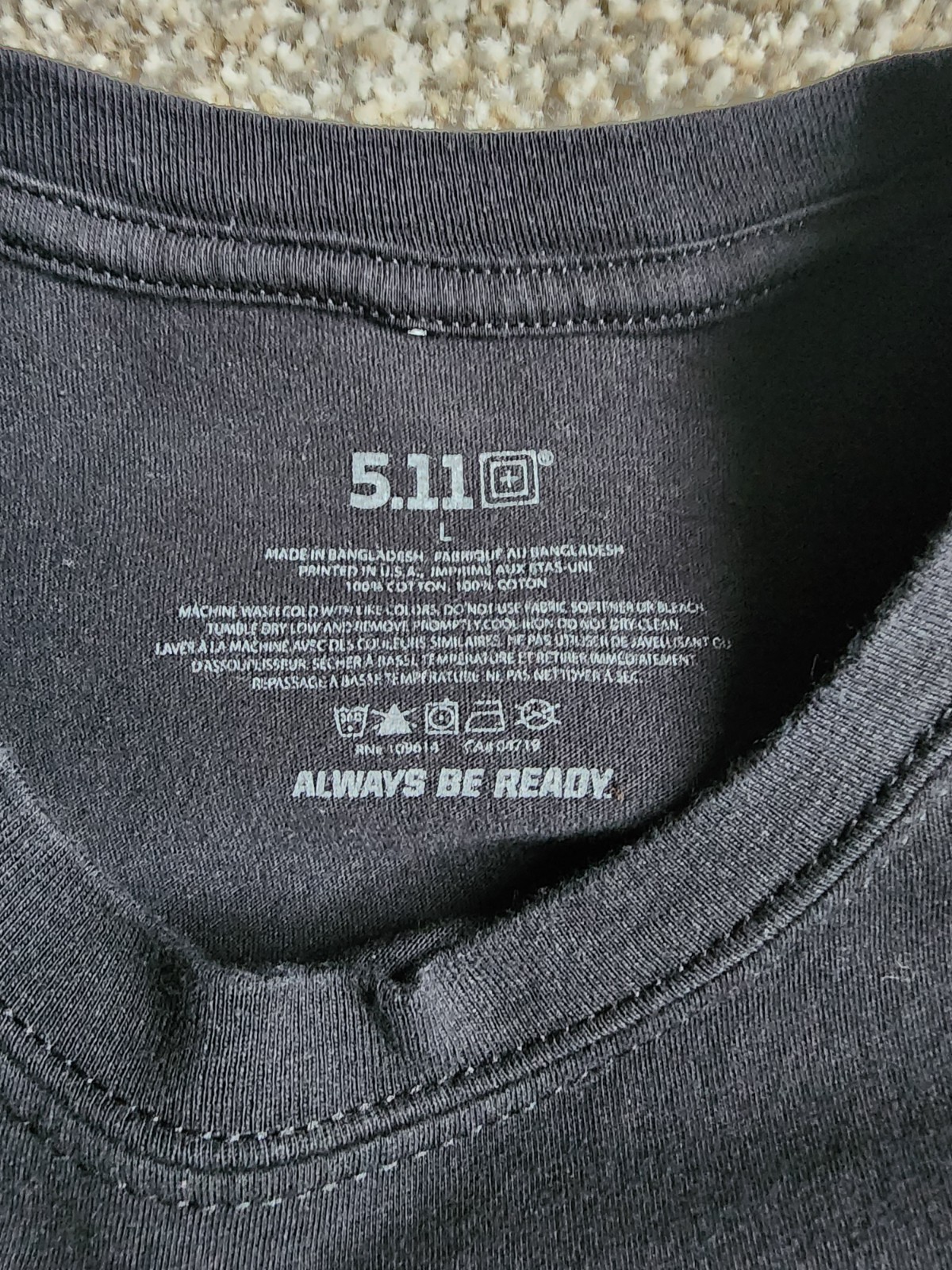 Lot of 3 - Pre-owned - 5.11 Tactical T-Shirt Men's Size Large - See Pics gallery