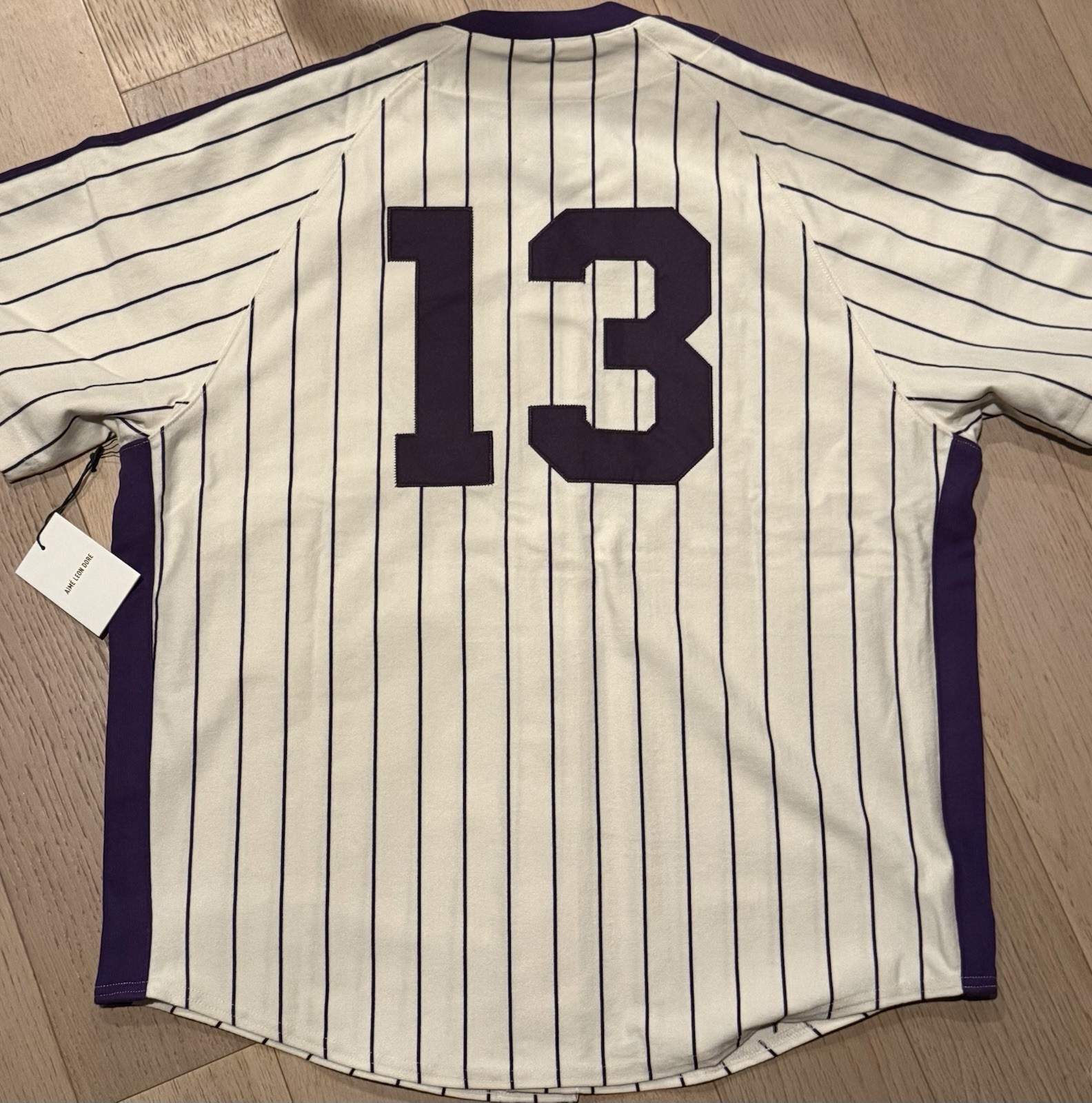ALD Aime Leon Dore Baseball Jersey Coconut Milk Large gallery