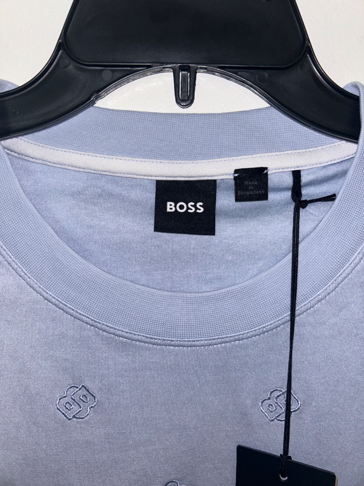 NWT's Hugo Boss Tames Pastel Blue Embroidered T-shirt 3XT 3XLT Tall Retail $178 gallery