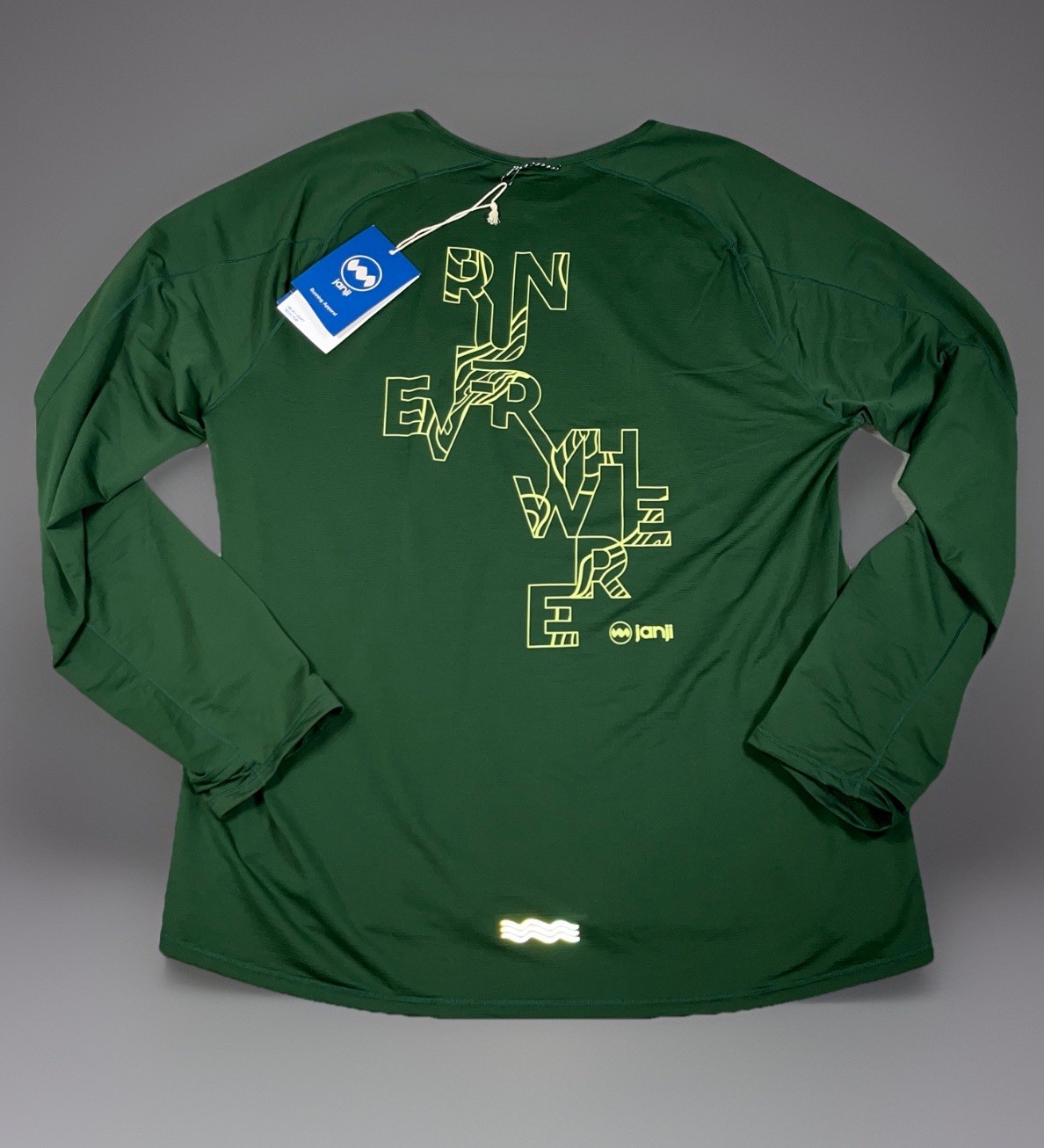 Janji Helio Light Tech Top Shirt Men’s XL Evergreen Graphic Run Everywhere *NWT