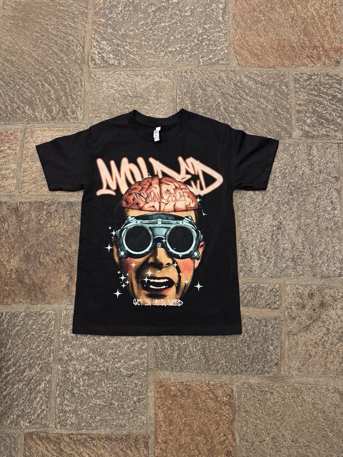 Black Unisex Graphic Tee Medium