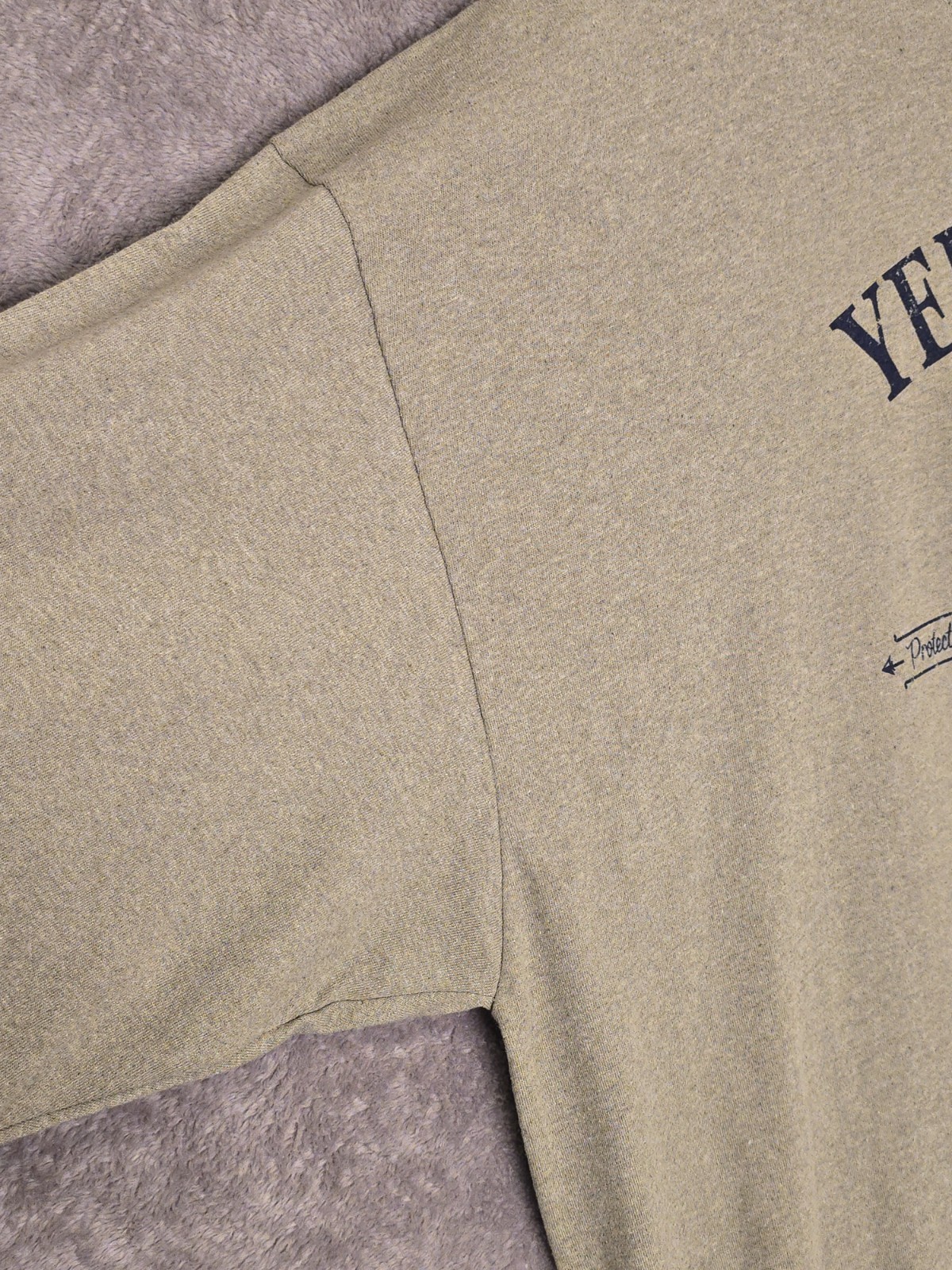 VTG 90s Eco Mountain Bison Yellowstone National Park Graphic T-Shirt 3X Green gallery