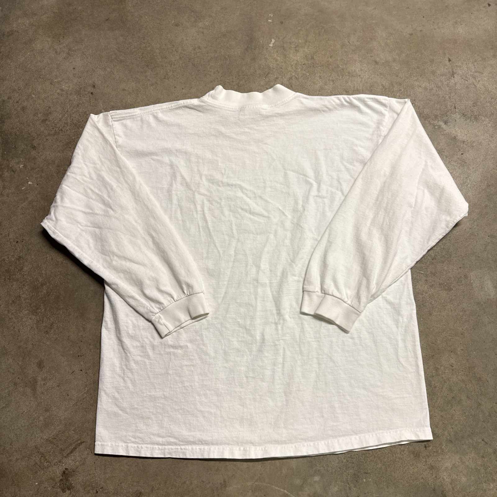 Vintage Nike Shirt Mens 2XL White Long Sleeve Mock Neck Swoosh ACG Thermal USA gallery