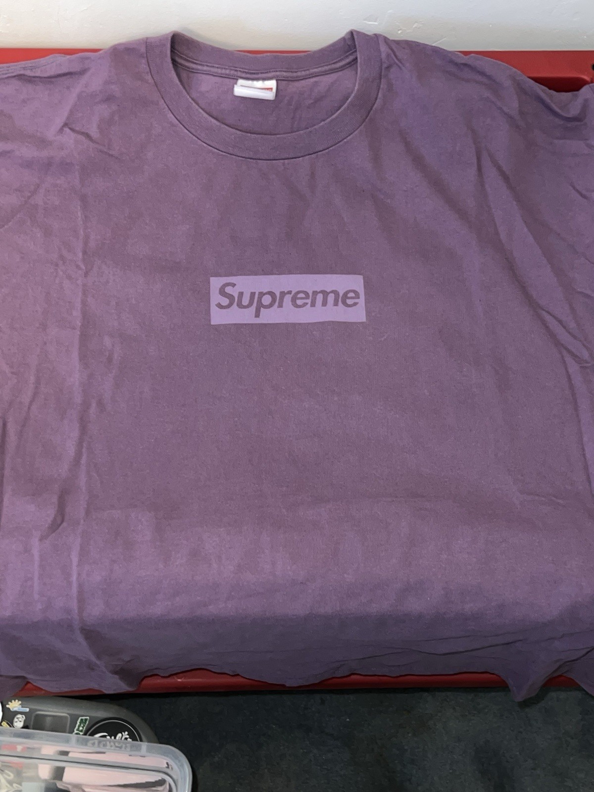 Supreme Tonals Box Logo T-Shirt Dusty Purple, Size XXL gallery
