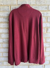 Vineyard Vines 100% Cotton Long Sleeve 1/4 Zip Burgundy Shirt Men’s Size XL
