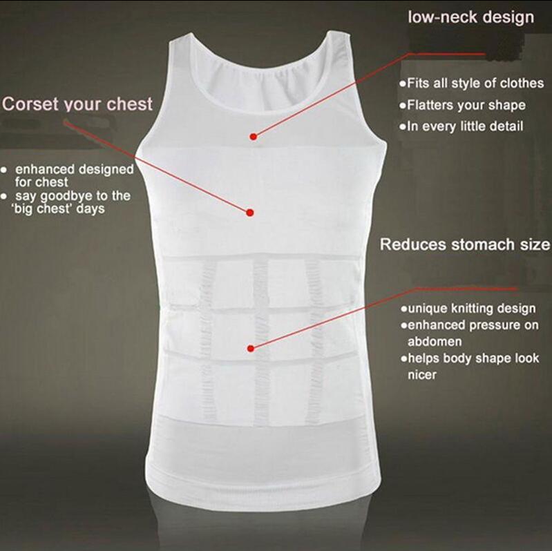 FAJAS Men Ultra Lift Body Slimming Shaper Weight Loss Shapewear Waist Shirt Vest gallery