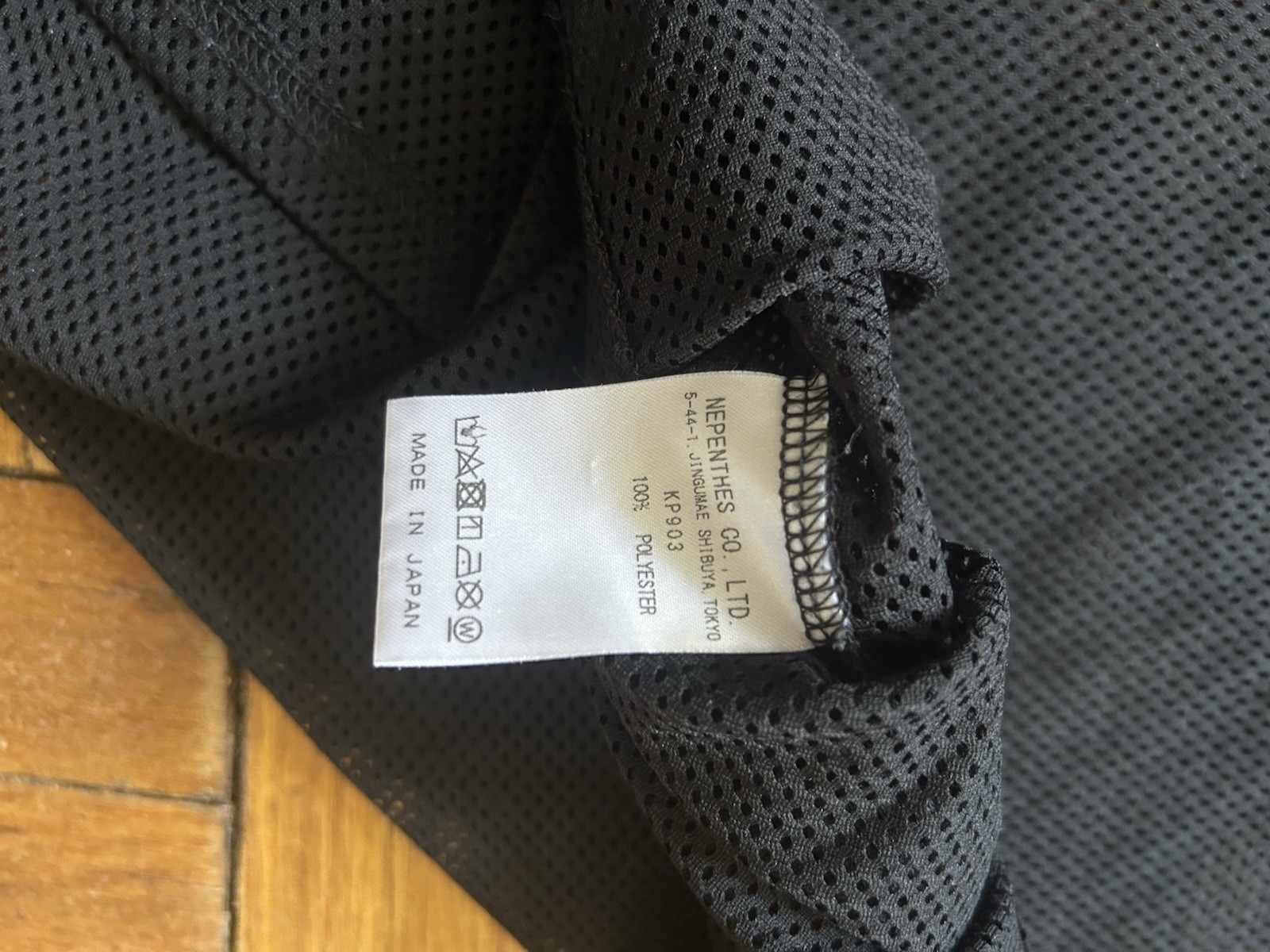 South2 West8 Black Semi-Sheer Long Sleeve T-Shirt Large gallery