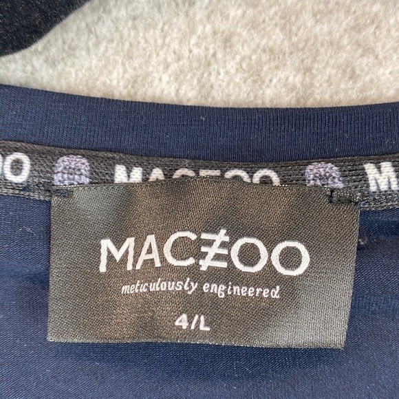 Maceoo navy t-shirt lion logo mens L multicolor embroidered neon gallery