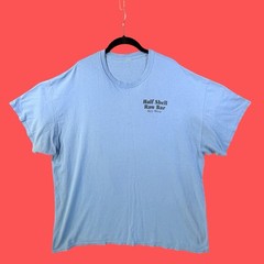 HALF SHELL RAW BAR “EAT IT RAW” … KEY WEST FL … Blue T-Shirt … Size 4XL /5XL