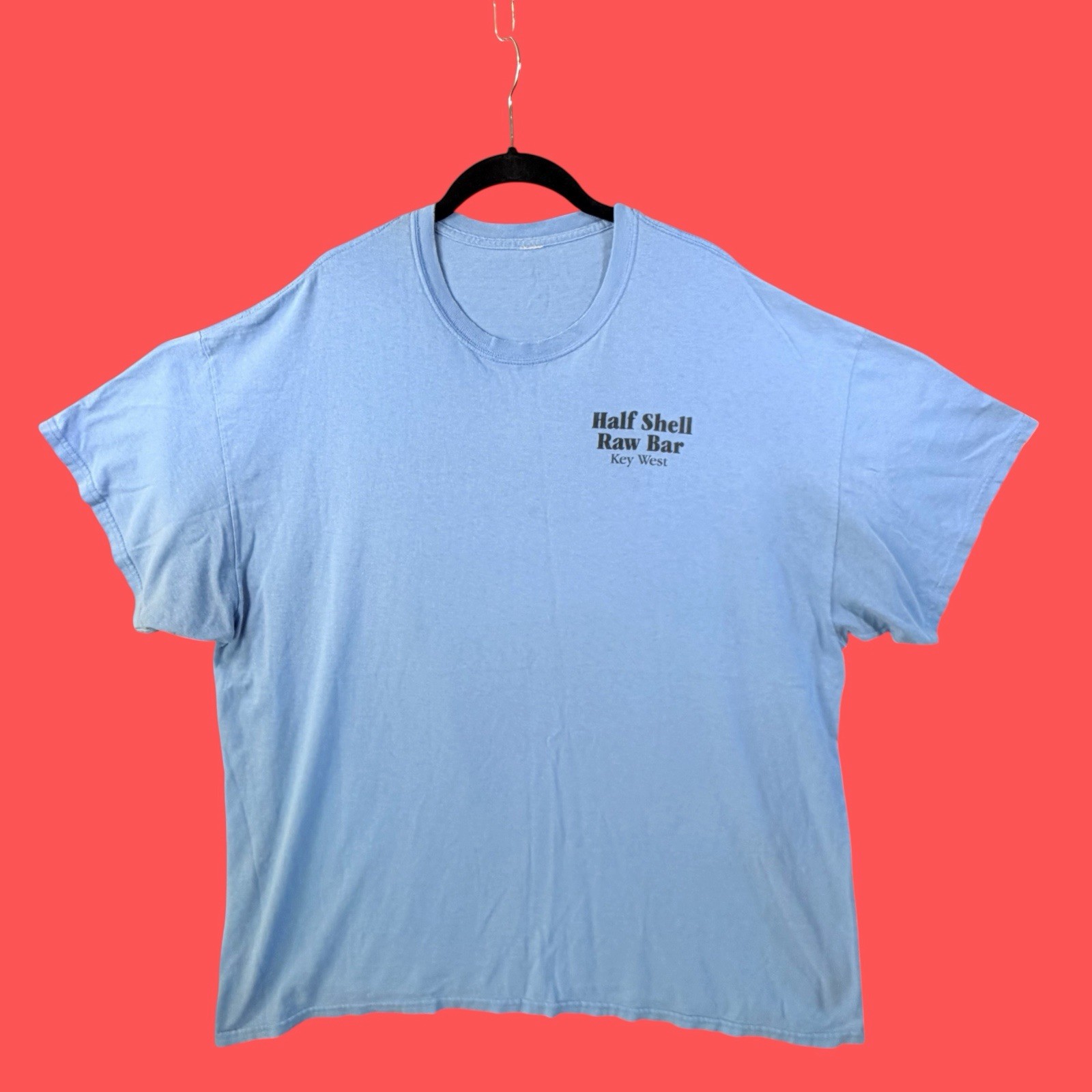 HALF SHELL RAW BAR “EAT IT RAW” … KEY WEST FL … Blue T-Shirt … Size 4XL /5XL gallery