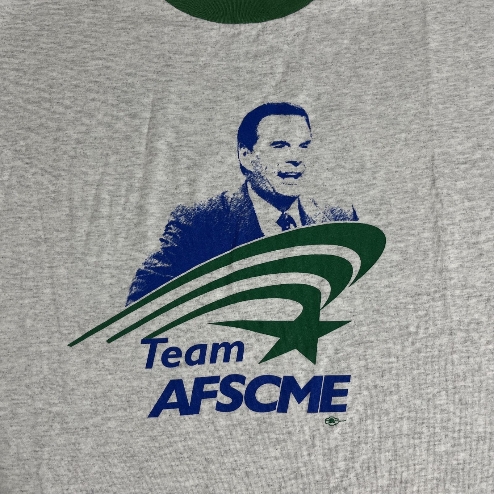 Team AFSCME McEntee 56 Political Shirt Mens 2XL Union Leader Line Ringer Tee USA gallery