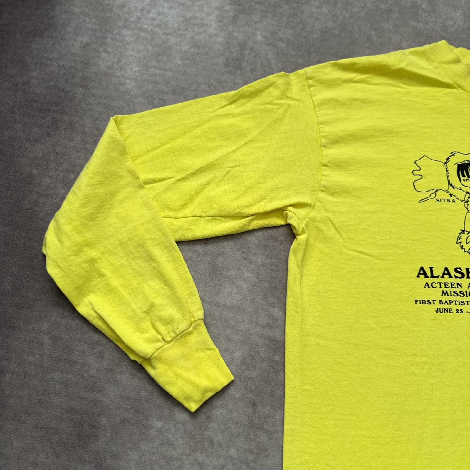 Vintage Alaska Jesus Shirt Mens L Long Sleeve Christian Mission Trip 90s gallery