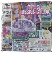 Tie- Dye Design Studio T Shirt Dye Kit WORK STATION! 18 PROJECTS