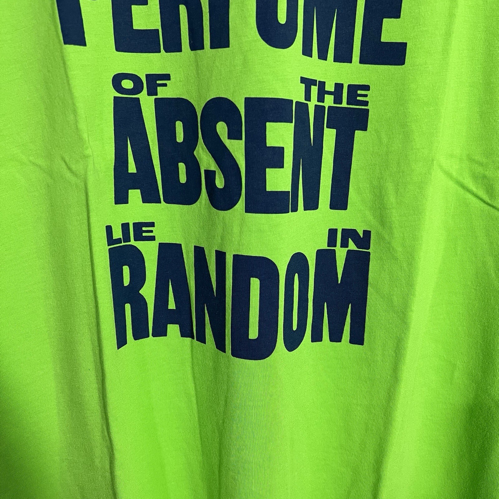 NEW SPRZ NY Uniqlo Daniel Martinez MoMA Perfume Random Green T-Shirt Mens Medium gallery