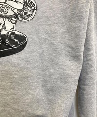 CROSS STITCH Pullover hoodie gray