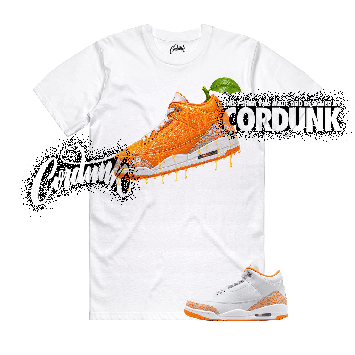 3 Orange Citrus White Cement Grey Multi Color 11 T Shirt Match 3SNKR