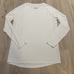 YoungLA Stretch Performance Long Sleeve Shirt Men Medium White Logo Supper Soft