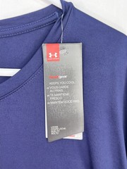 New Men UNDER ARMOUR Locker Tee Blue Short Sleeve Shirt Sz 3XL Faith Basketball
