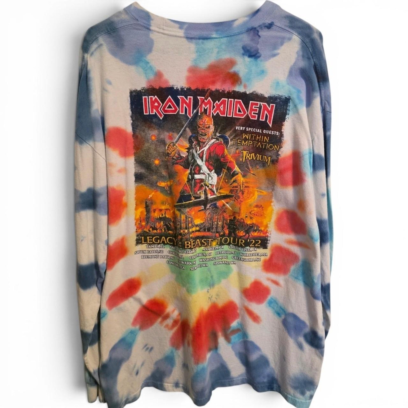 Iron Maiden Legacy of the Beast Tour 2022 Double-Sided Band Tee gallery