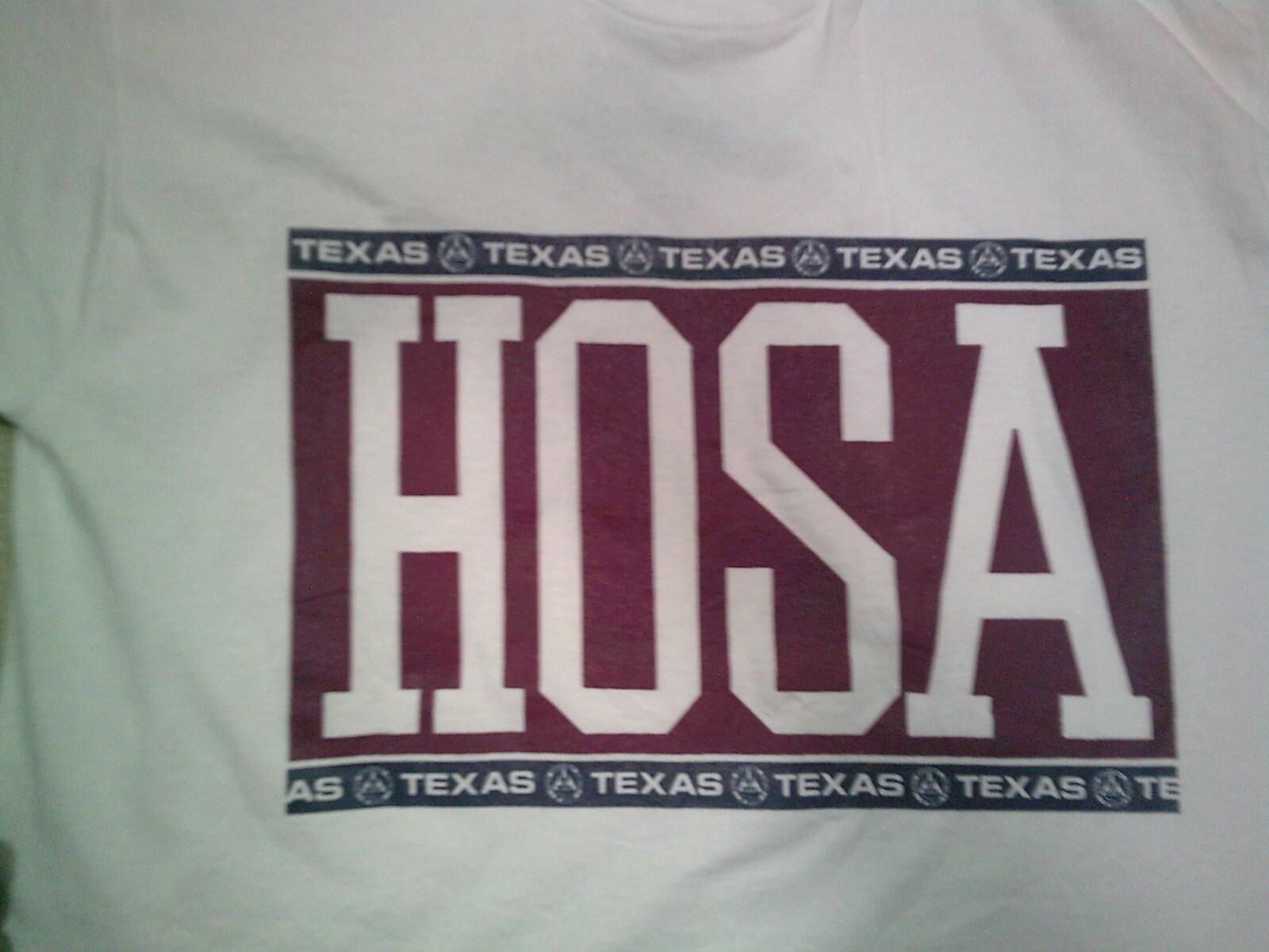 Vintage 90s Texas HOSA T Shirt Mens Large White Single Stitch Screen Stars Best gallery
