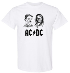 ACDC Tesla Edison Rocker Electricity Tee – Choose Your Size & Color!