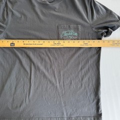 Chubbies Tee Shirt The Weekend Has Arrived Large Pocket T Gray Charcoal Used