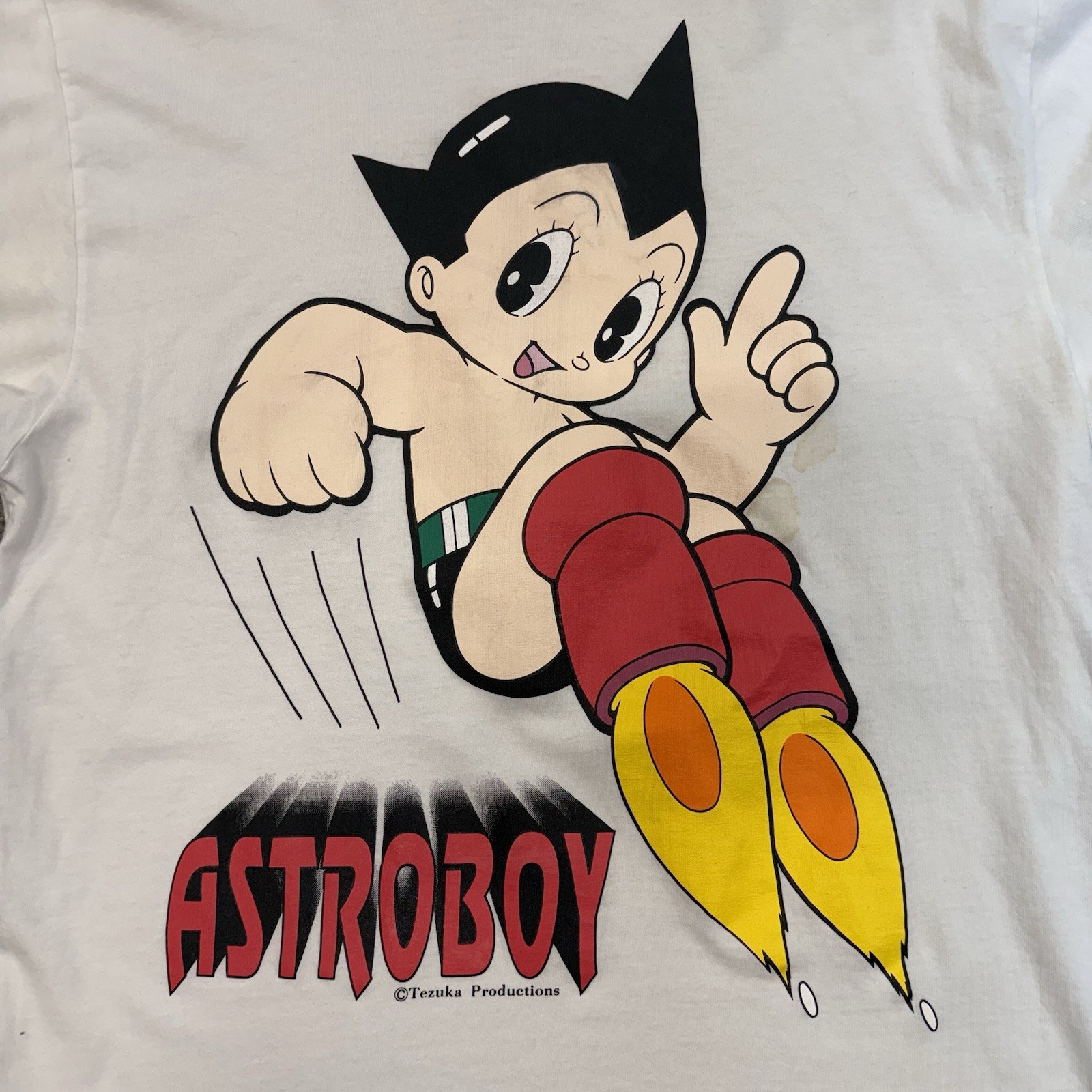 Vintage 90s Astro Boy Cartoon Japenese Anime White Graphic Shirts Men’s Large gallery