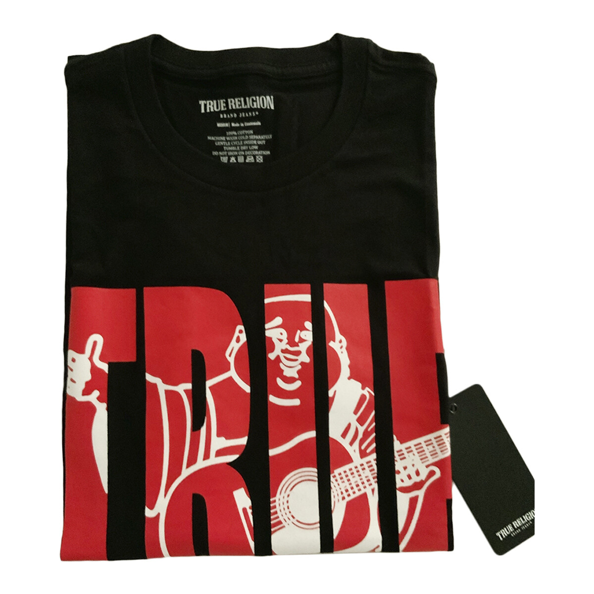 NWT TRUE RELIGION MSRP $59.99 MEN'S BLACK CREW NECK SHORT SLEEVE T-SHIRT M L XL gallery