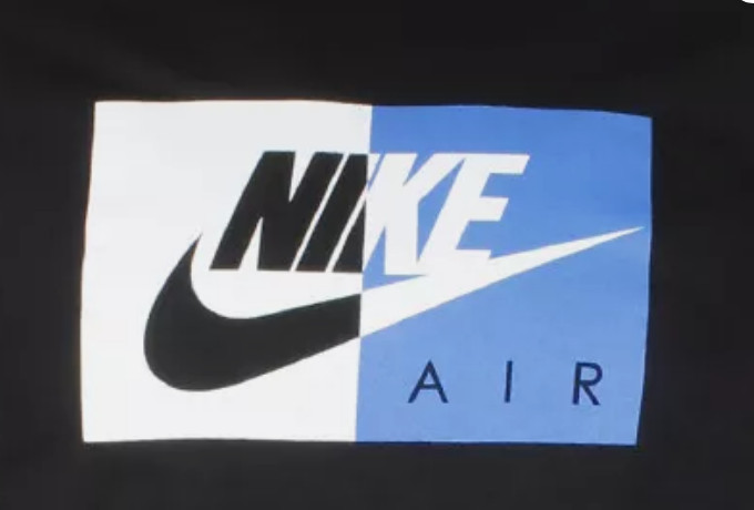 2015 NIKE Vintage Air Color Block BLACK Regular Fit Short Sleeve T-shirt NWT gallery