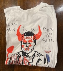 Teddy Fresh H3Limited Edition – Large/XLarge Shirt Elon Musk Is a Piece of..