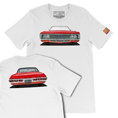 1969 Chevy Impala The Legend Classic Car, Men’s Gift T-shirts Made in USA