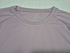 Asics Mens Knit Raglan Hydro Core Tech Sports Training Gym Tee Shirt Adobe Pink