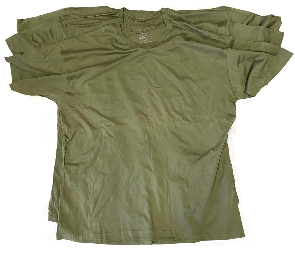 NW Mens Soft Fabric Hight Quality 100% Cotton Short Sleeves Military Green 3XL gallery